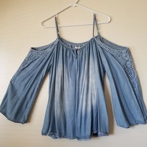 Flowy Jean blouse